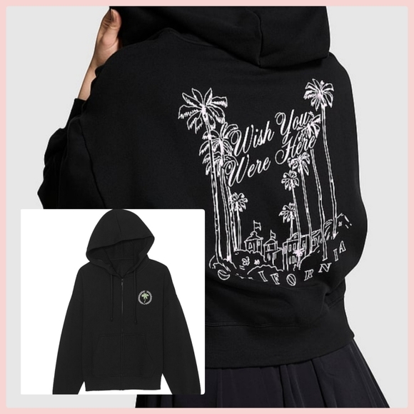 PINK Victoria's Secret full zip Hoodie. Size XL-XXL Brand New 💎 - Picture 1 of 6